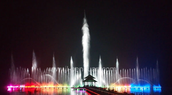 Hundreds of High Spray 170m Length Large Music Floating Lake Fountain