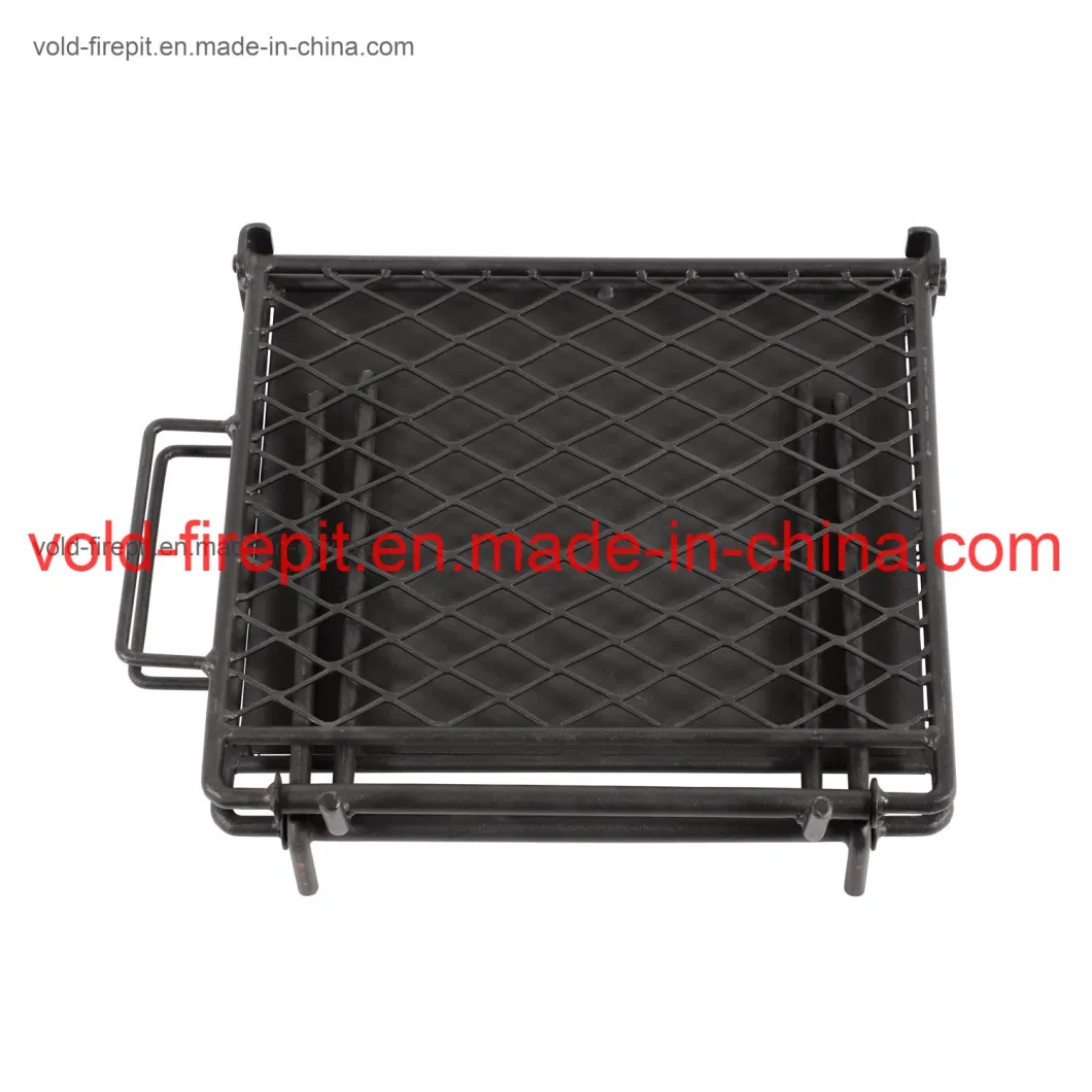 Hi-Temp Powder Coated Folding Fire Table BBQ